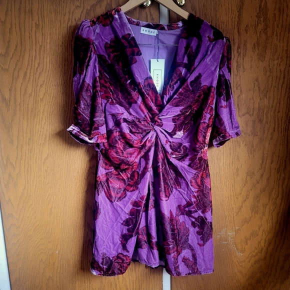 RHODE,  Leanna Dress‎ in Camellia Vine Crocus, Size Large - Picture 8 of 13
